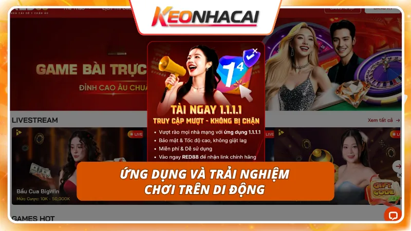 Red88 6 App thiết kế thông minh hỗ trợ người dùng thao tác đơn giản