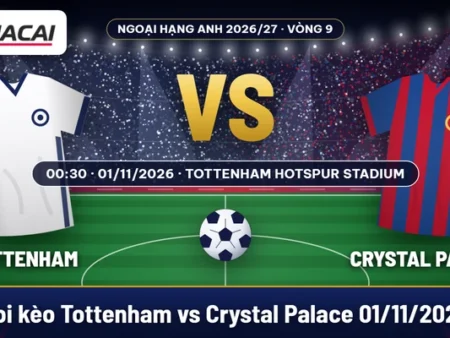 Soi kèo Tottenham vs Crystal Palace 1/11: từ lịch đấu đến mức chấp một bàn